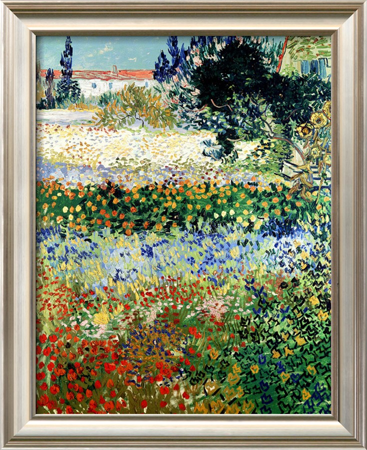 Garden in Bloom, Arles - Vincent Van Gogh Paintings